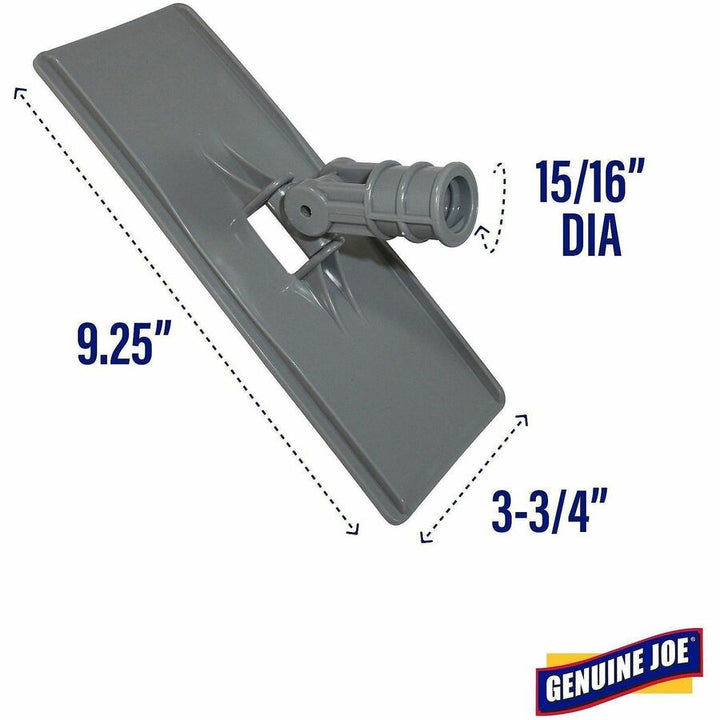 Image of Genuine Joe Cleaning Pad Holder, w/2 Pads, 4-1/2"X10", Gray