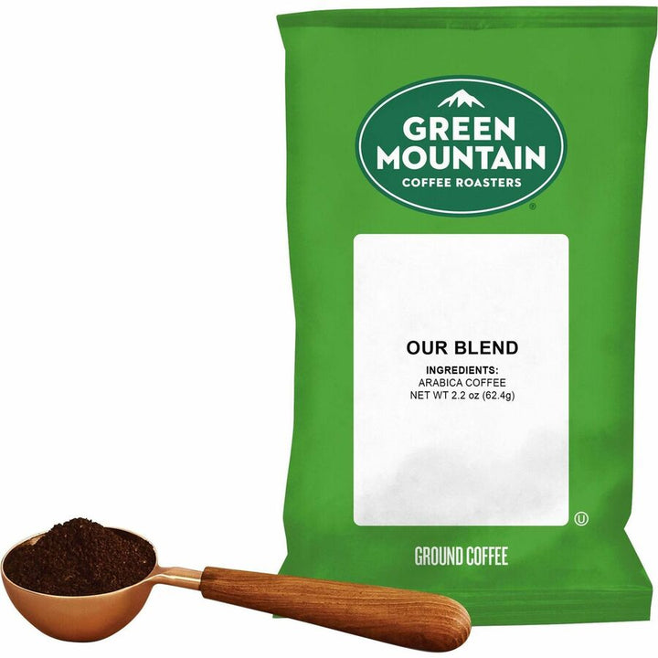 Image of Green Mountain Coffee® Our Blend Coffee, Light/Mild, Ground, 100/CT, Green