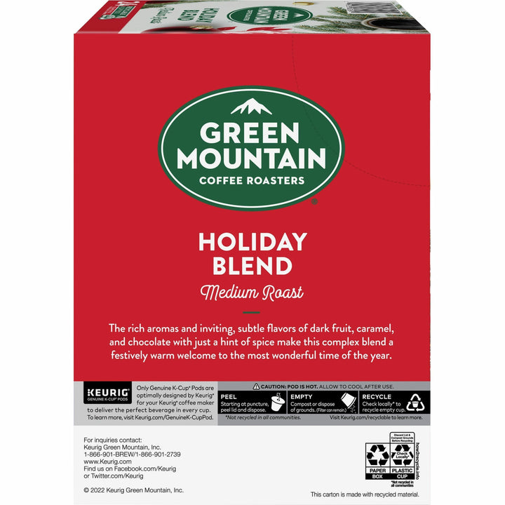 Image of Green Mountain Coffee® Holiday Blend K-Cups, Medium Roast, 24/box