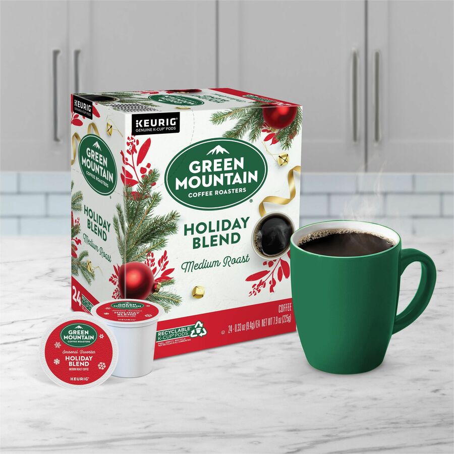 Image of Green Mountain Coffee® Holiday Blend K-Cups, Medium Roast, 24/box
