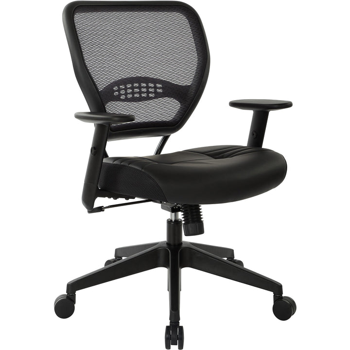 Image of OSP Furniture Managers Chair, 20-1/2"x19-1/2"x18-1/2", Lthr/Black
