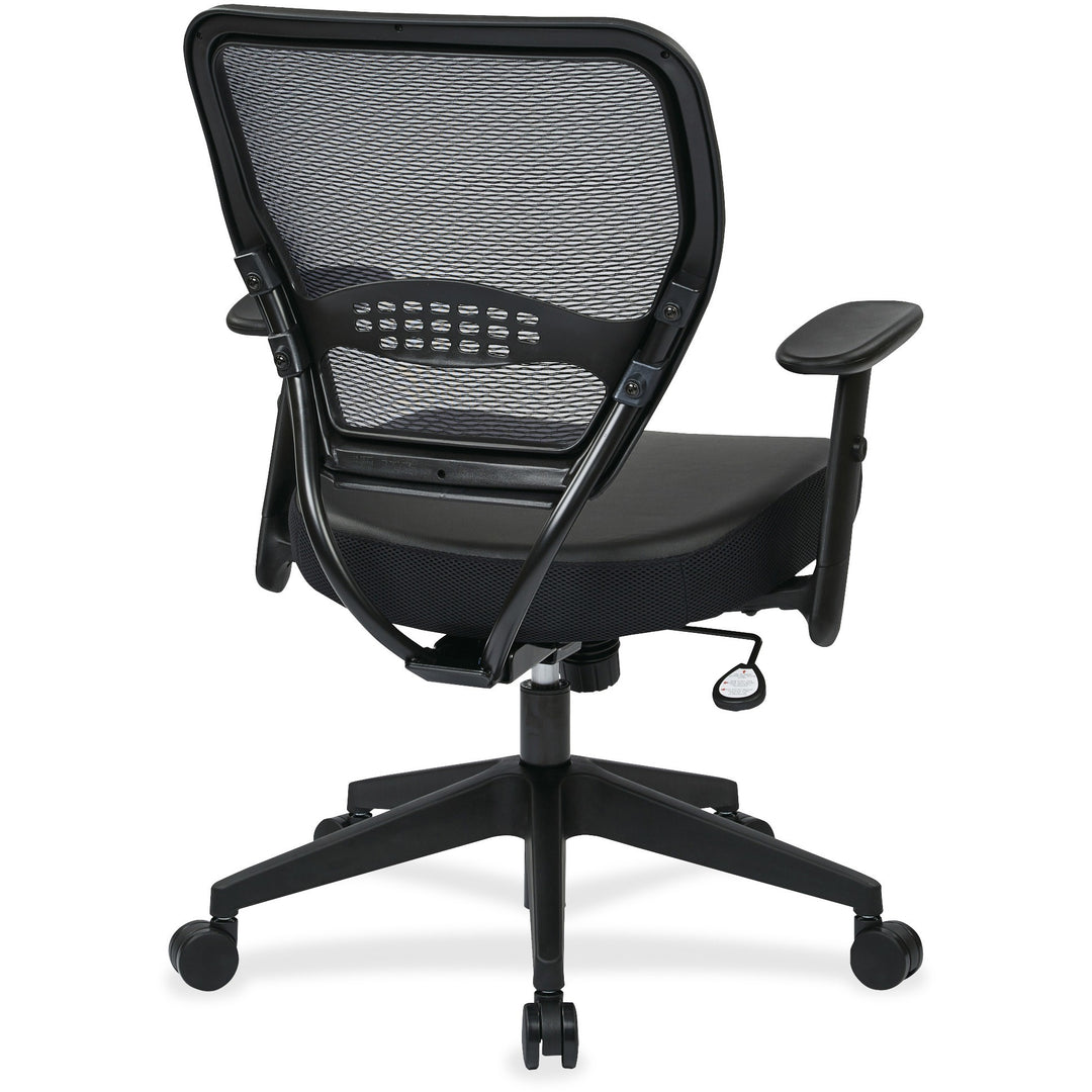 Image of OSP Furniture Managers Chair, 20-1/2"x19-1/2"x18-1/2", Lthr/Black