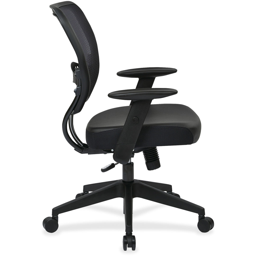 Image of OSP Furniture Managers Chair, 20-1/2"x19-1/2"x18-1/2", Lthr/Black