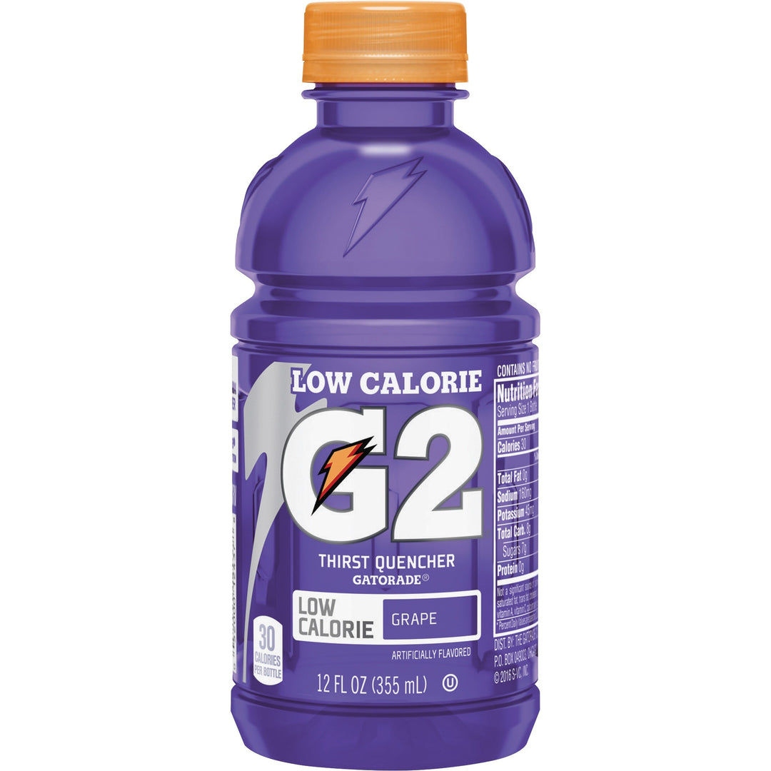 Image of Quaker® Sports Drink, G2, Low-calorie, Grape, 12oz, 24/CT, Purple