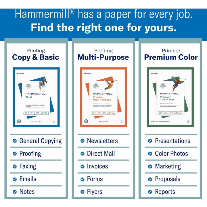Image of Hammermill® MP Paper,20Lb,8-1/2"x11",92 GE/102 ISO,500/RM,10/CT,40/PL