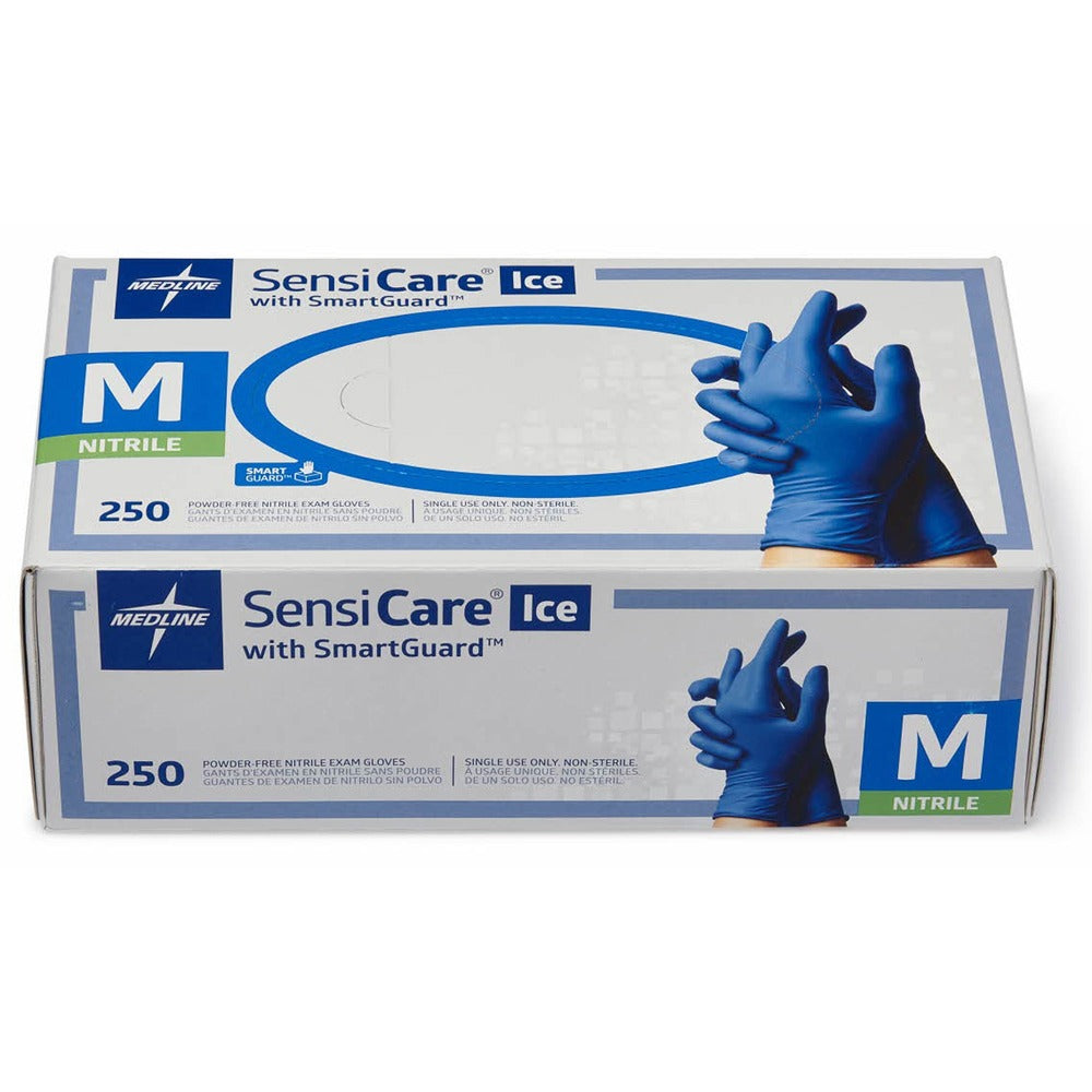 Image of Medline Exam Gloves, Powder-Free, Medium, 250/BX, BE