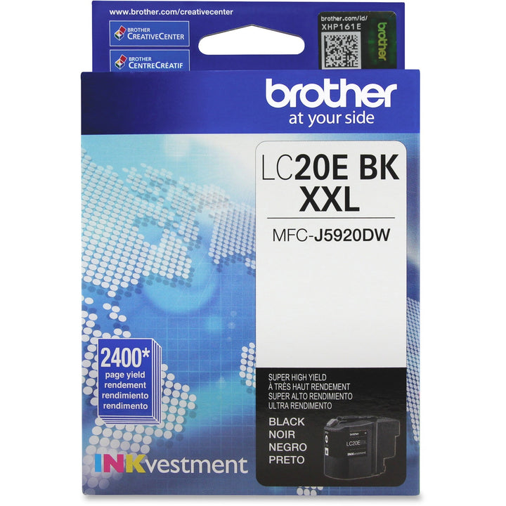 Image of Brother LC-20EBK LC20E Super High-yield Ink Cartridges, 2400 Pages, 1 Each