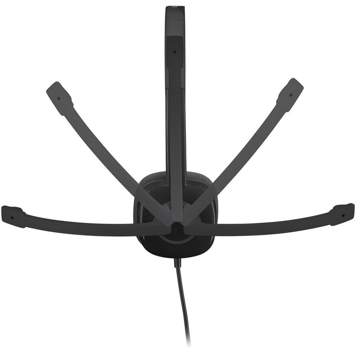 Image of Logitech® H151 Binaural Over The Head Headset, Black