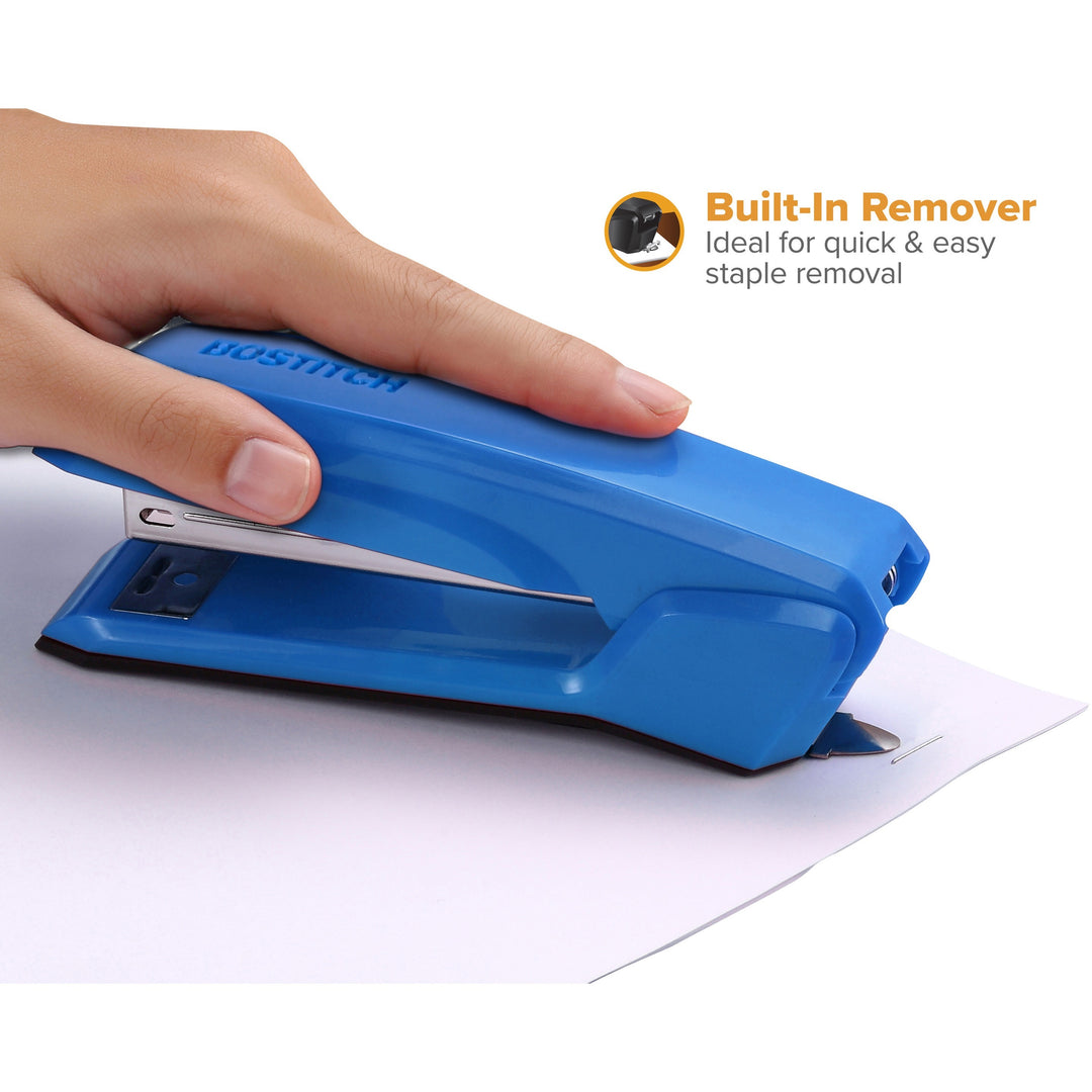 Image of Bostitch® Ascend Stapler, 20-Sheet Capacity, Ice Blue