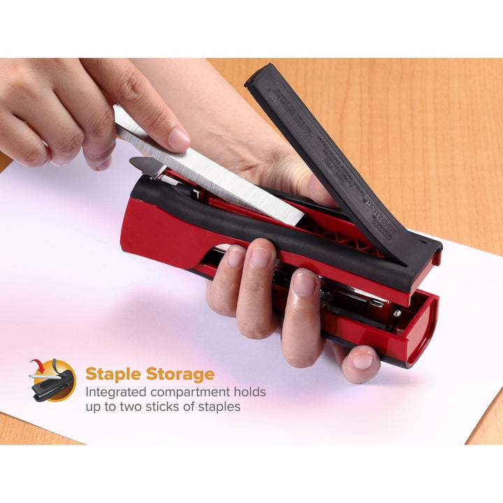 Image of Bostitch® Dynamo Stapler, 20-Sheet Capacity, Red