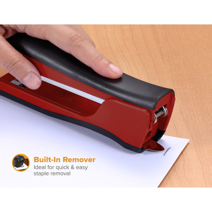 Image of Bostitch® Dynamo Stapler, 20-Sheet Capacity, Red