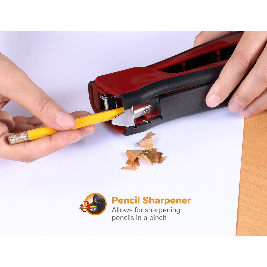 Image of Bostitch® Dynamo Stapler, 20-Sheet Capacity, Red