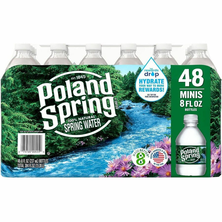 Image of Nestle Waters® Natural Spring Water, 8oz, 48/CT, Blue