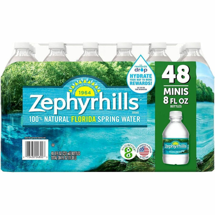 Image of Nestle Waters® Natural Spring Water, 8oz, 48/CT, Blue