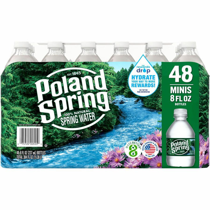Image of Nestle Waters® Natural Spring Water, 8oz, 48/CT, Blue