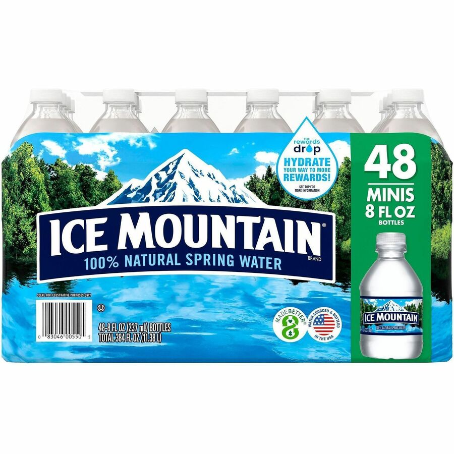 Image of Nestle Waters® Natural Spring Water, 8oz, 48/CT, Blue