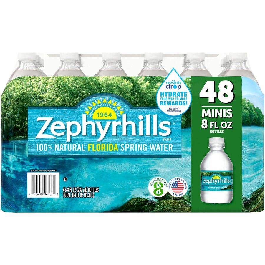 Image of Nestle Waters® Natural Spring Water, 8oz, 48/CT, Blue