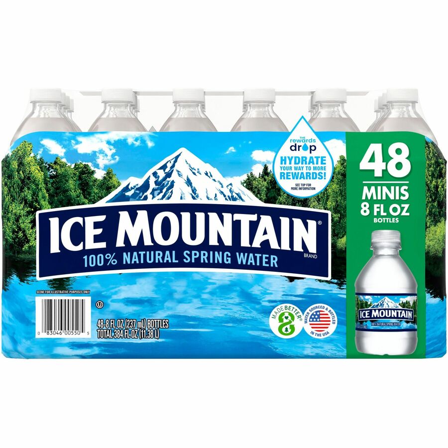 Image of Nestle Waters® Natural Spring Water, 8oz, 48/CT, Blue