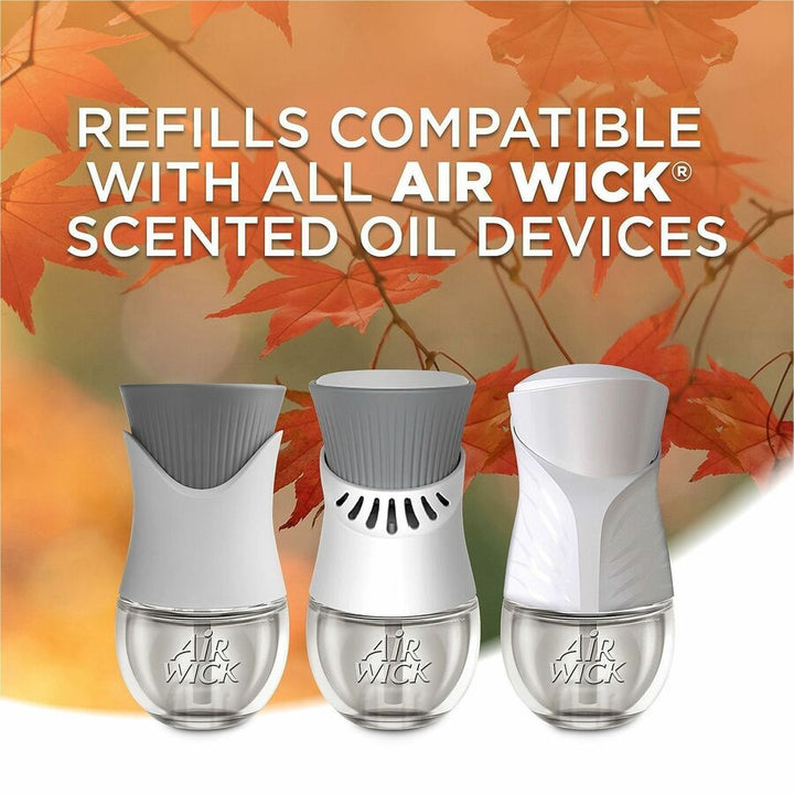 Image of Air Wick 80420 Scented Oil Warmer Refill, Oil, 0.7 fl oz (0 quart), Apple Cinnamon Medley, 60 Day, 2 / Pack