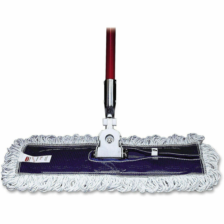 Image of Rubbermaid Commercial E05200WH Looped Fringe Finish Mop, 5" W x 18" Length, Absorbent, Looped Ends, Rayon, Synthetic, White, 1 Each