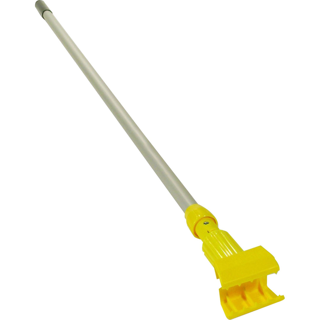 Image of Rubbermaid Commercial H236000000 Gripper 60" Vinyl/Aluminum Wet Mop Handle, 60" Length, Yellow, Vinyl, Aluminum, Plastic, 1 Each