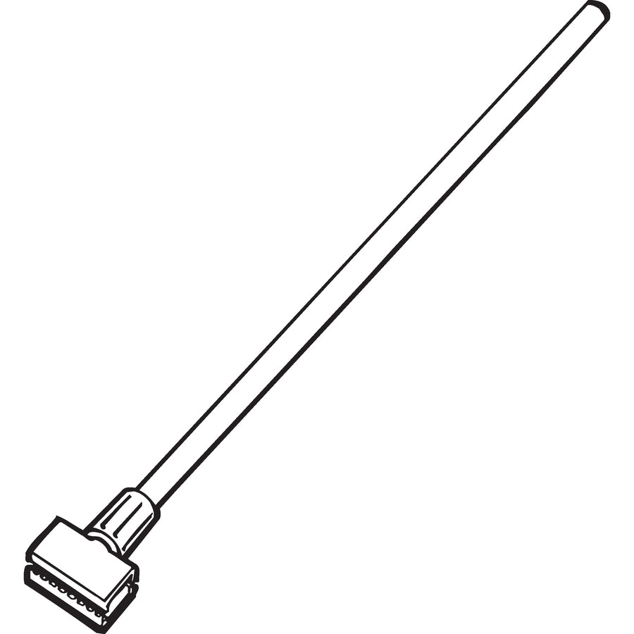 Image of Rubbermaid Commercial H236000000 Gripper 60" Vinyl/Aluminum Wet Mop Handle, 60" Length, Yellow, Vinyl, Aluminum, Plastic, 1 Each