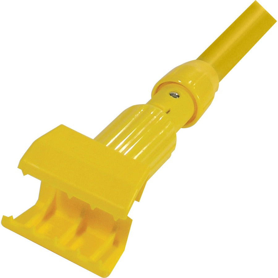 Image of Rubbermaid Commercial H236000000 Gripper 60" Vinyl/Aluminum Wet Mop Handle, 60" Length, Yellow, Vinyl, Aluminum, Plastic, 1 Each