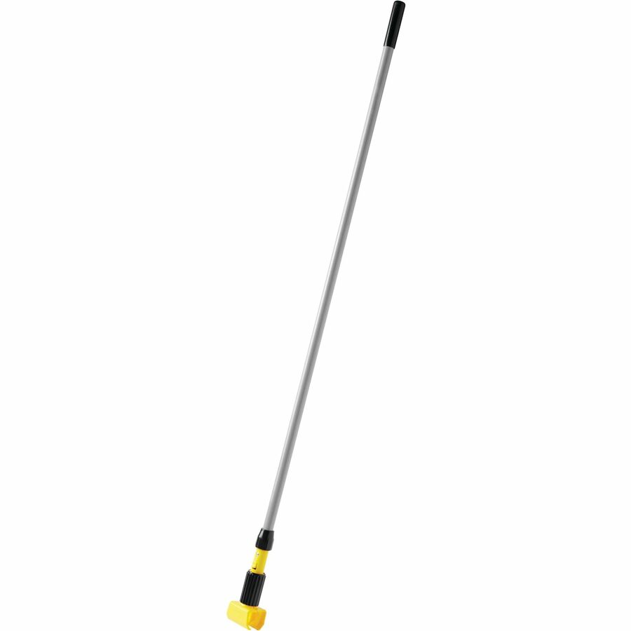 Image of Rubbermaid Commercial H236000000 Gripper 60" Vinyl/Aluminum Wet Mop Handle, 60" Length, Yellow, Vinyl, Aluminum, Plastic, 1 Each