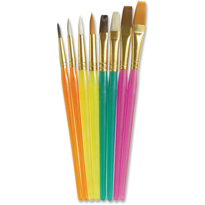Image of Pacon® Brushes, Acrylic Handle, AST Sizes, 8/ST, Assorted