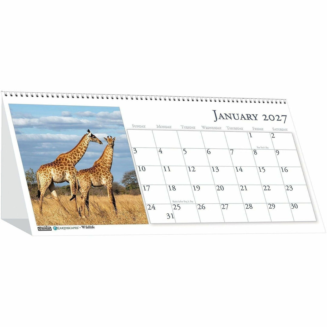Image of House of Doolittle 3689 Wildlife Photo Desk Top Tent Calendars