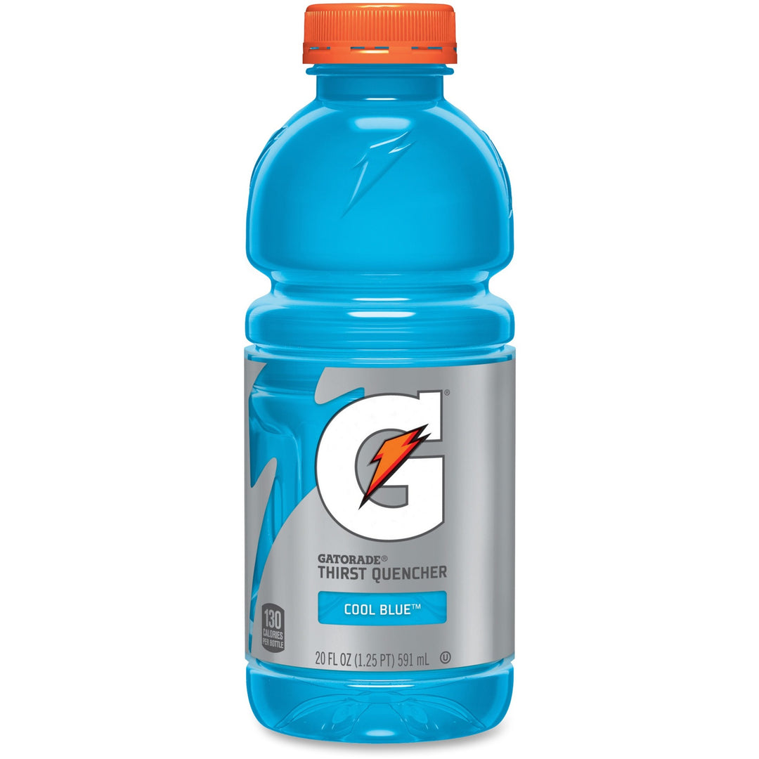Image of Quaker® Gatorade, Cool Blue Raspberry, 20oz, 24/CT, Baltic Blue