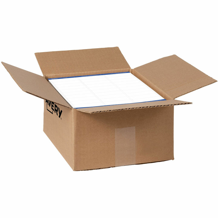Image of Avery® Easy Peel White Address Labels W/ Sure Feed Technology, Laser Printers, 1 X 2.63, White, 30/sheet, 500 Sheets/box
