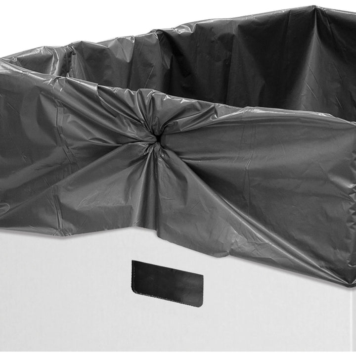 Image of Bankers Box® Waste and Recycling Bins, 42 gal, Corrugated Paper, White, 10/Carton