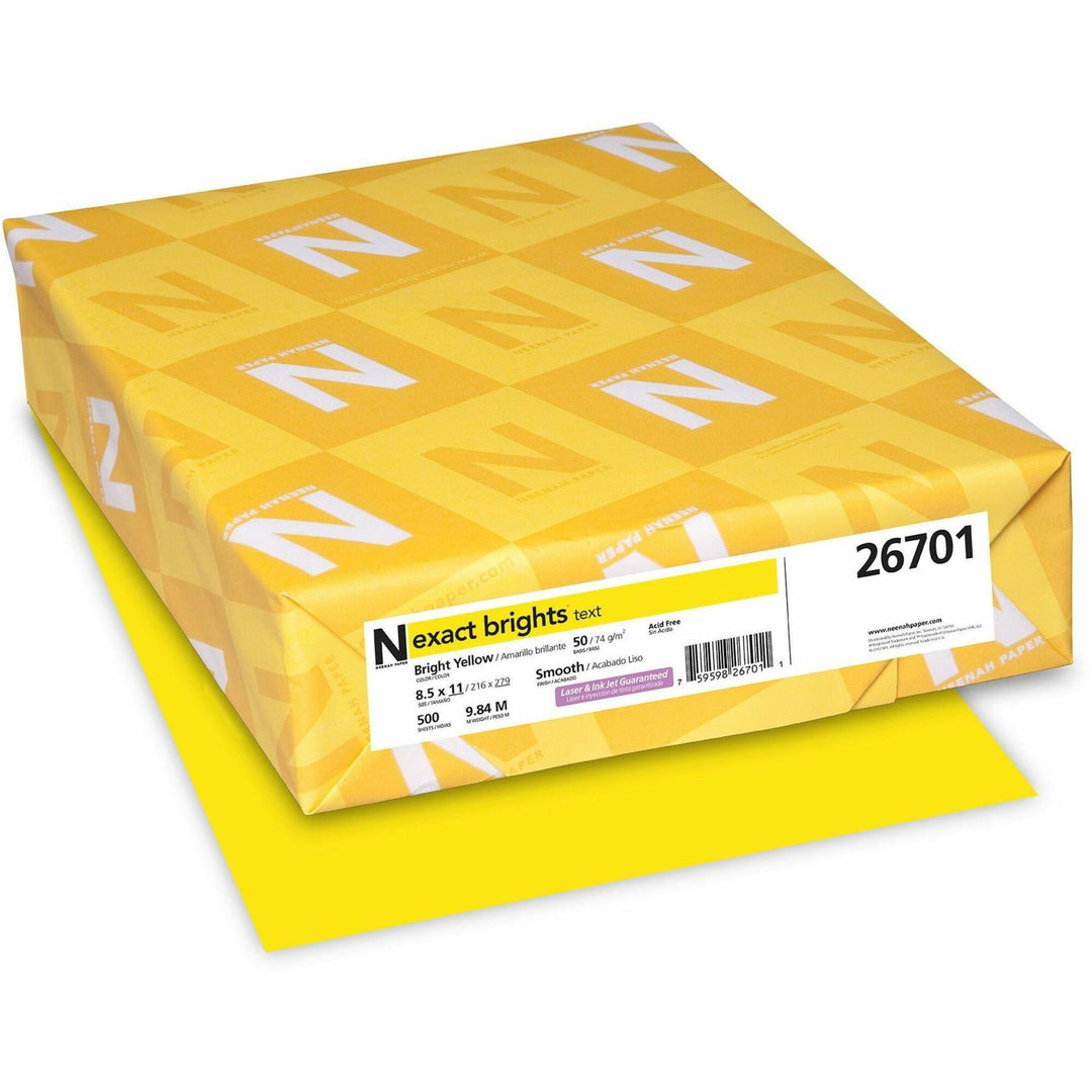 Image of Exact Brights® 26701 Smooth Colored Paper, Yellow