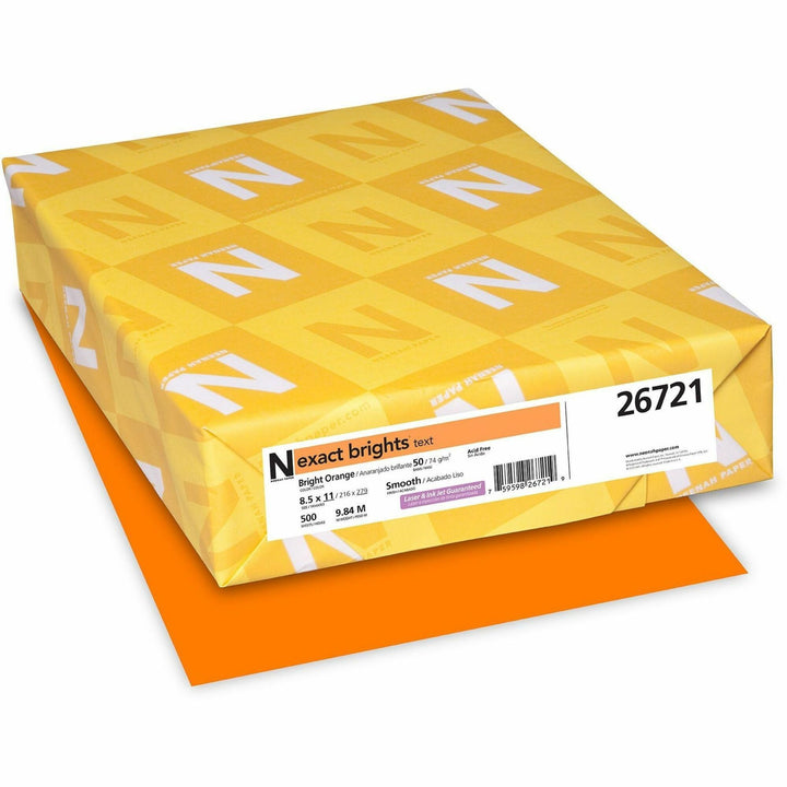 Image of Exact Brights® 26721 Smooth Colored Paper, Orange