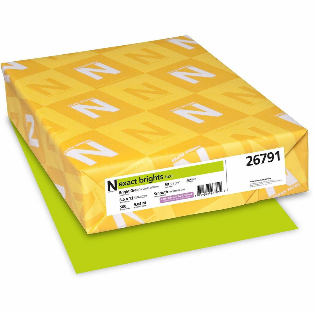 Image of Exact Brights® 26791 Smooth Colored Paper, Green