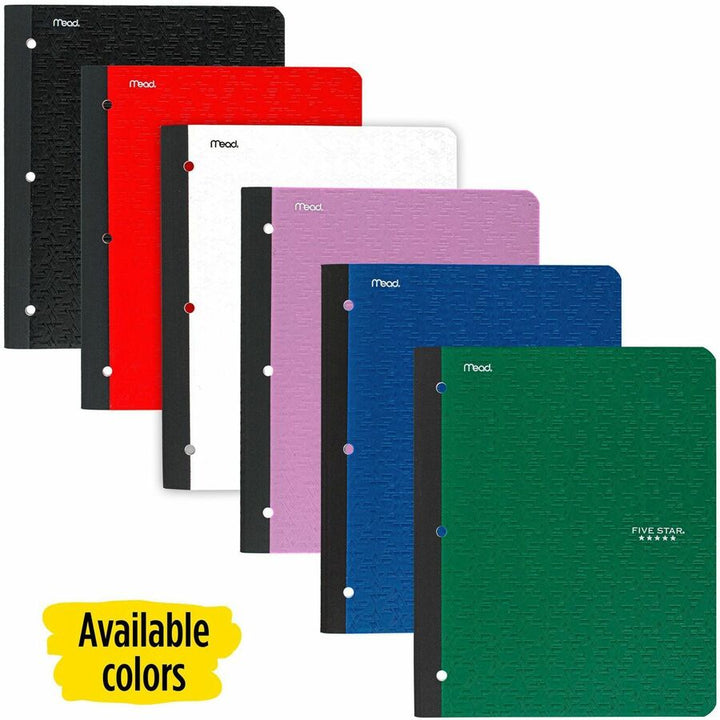 Image of Mead® 1-Sub Wireless Notebook w/Pocket, 8-1/2"x11", Col-Rld, Ast