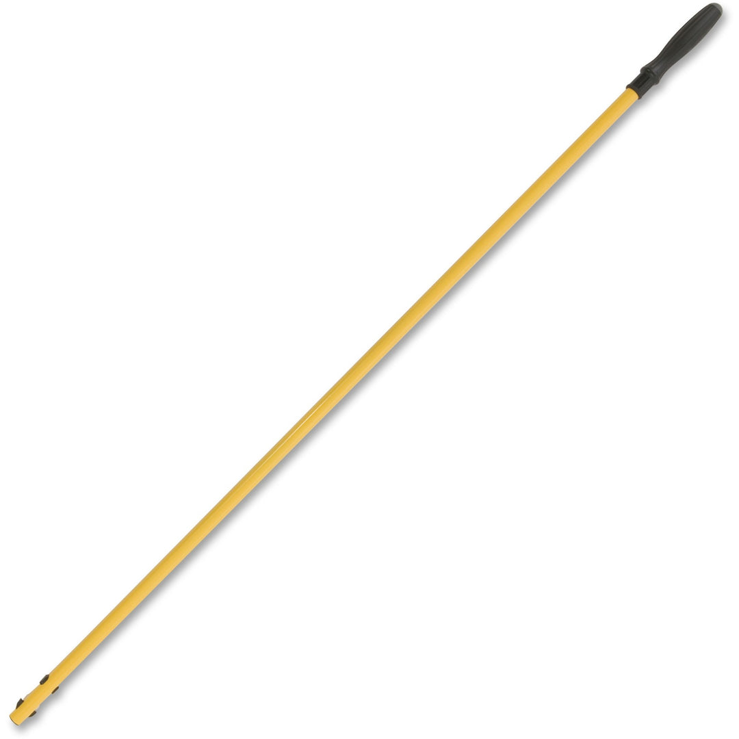Image of Rubbermaid Commercial Q75000YEL Hygen Quick Connect Mop Handle, 58" Length, Yellow, Aluminum, 1 Each
