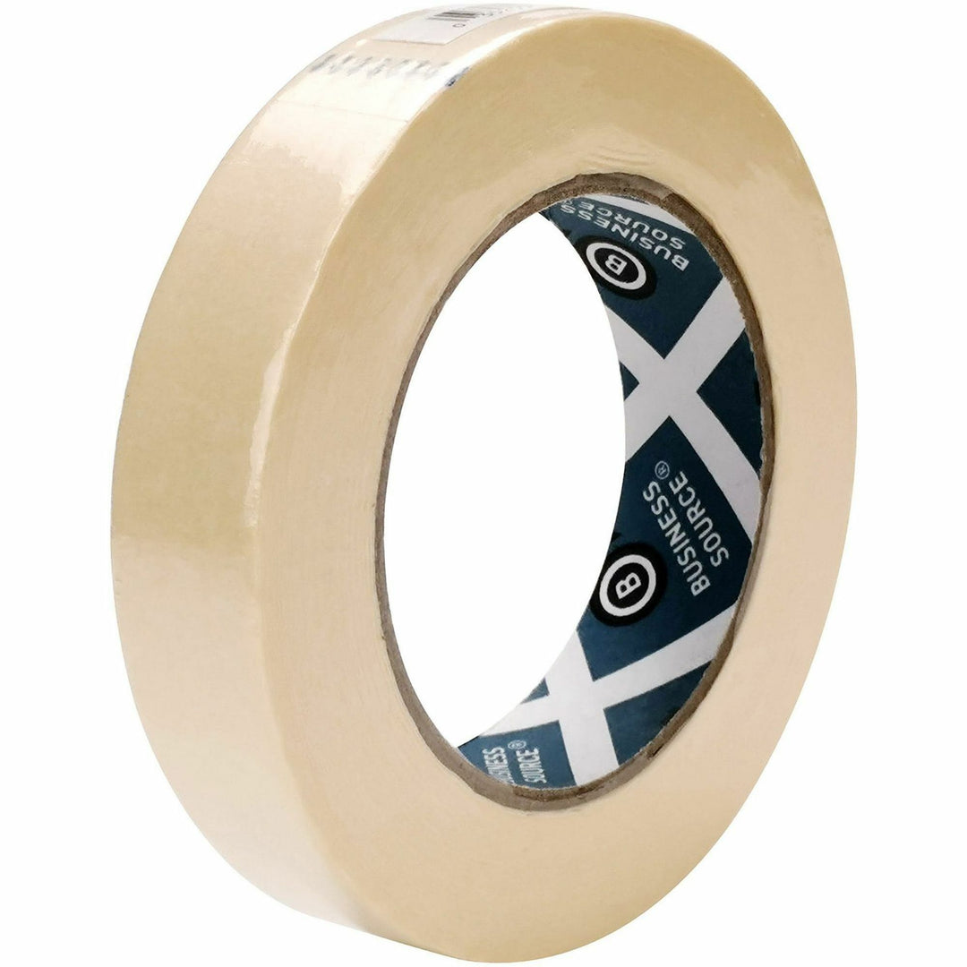 Image of Business Source Masking Tape,3" Core,1"x60 Yards,9/PK,4PK/CT,Natural Kraft