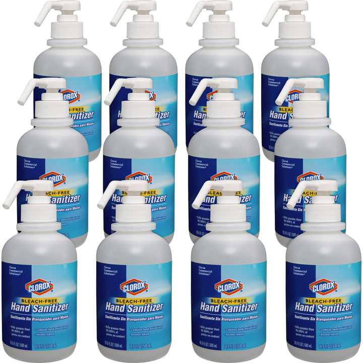 Image of Clorox® Hand Sanitizer, Bleach-free, 16.9 oz Pump Bottle, 12/CT, CL