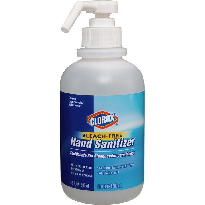 Image of Clorox® Hand Sanitizer, Bleach-free, 16.9 oz Pump Bottle, 12/CT, CL