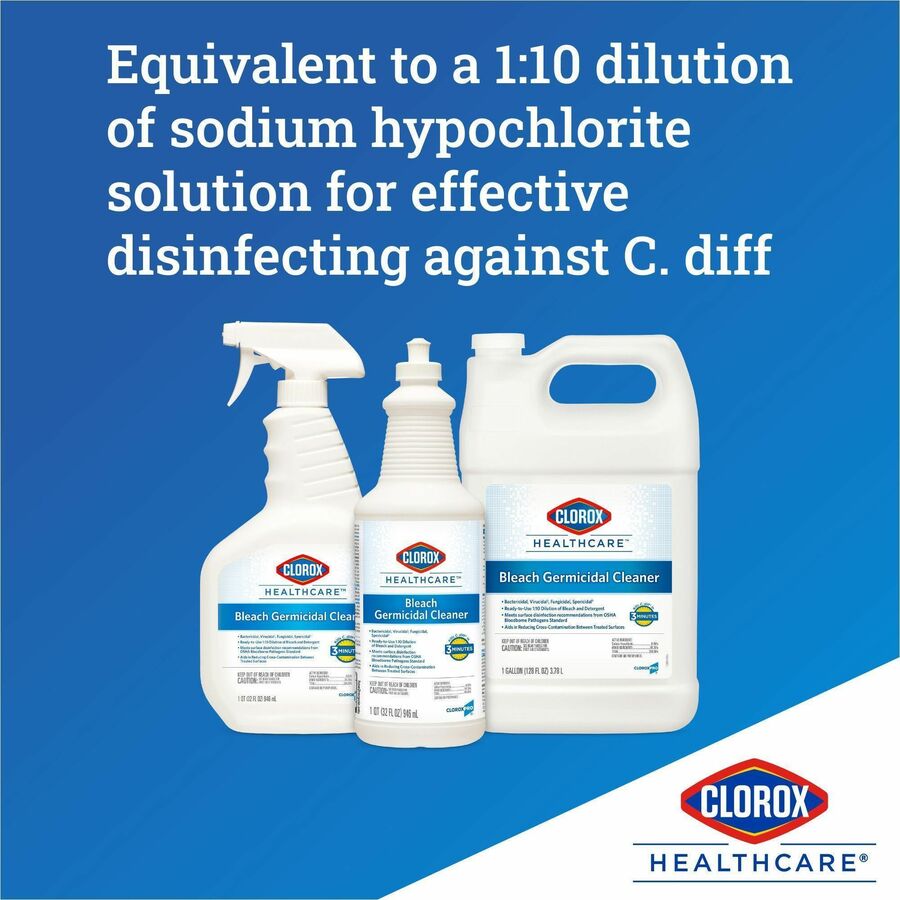 Image of Clorox® Disinfectant Spray w/Bleach, Spray Bottle, 32 oz, 6/CT