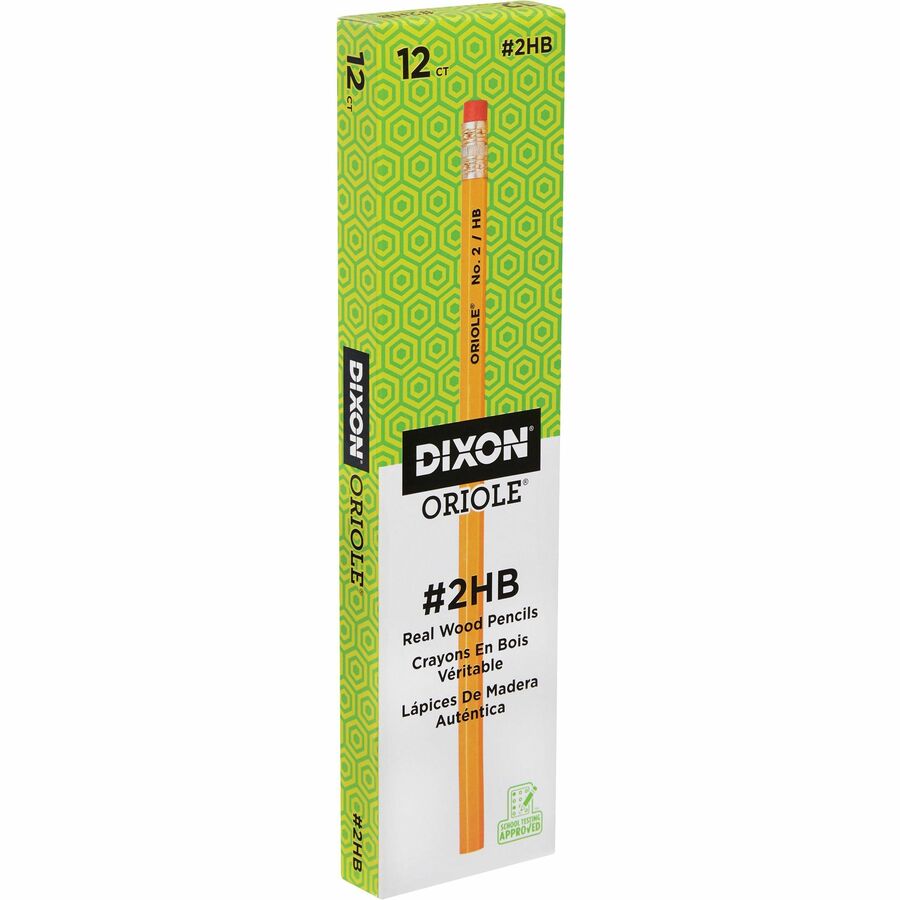 Image of Dixon® Oriole Pencils, No. 2 Lead Grade, Nontoxic, 72/PK, Yellow