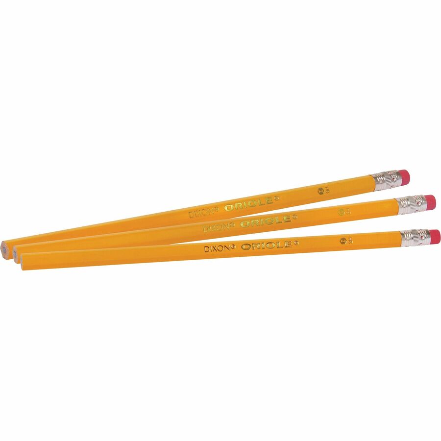 Image of Dixon® Oriole Pencils, No. 2 Lead Grade, Nontoxic, 72/PK, Yellow