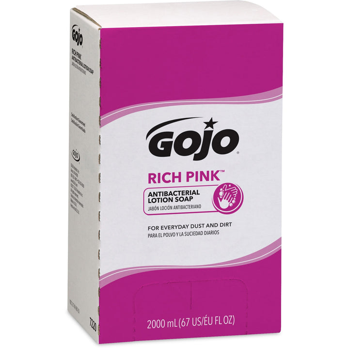 Image of GOJO® Lotion Soap,Antibacterial,2000mL,Citrus Scent,4/CT,Pink