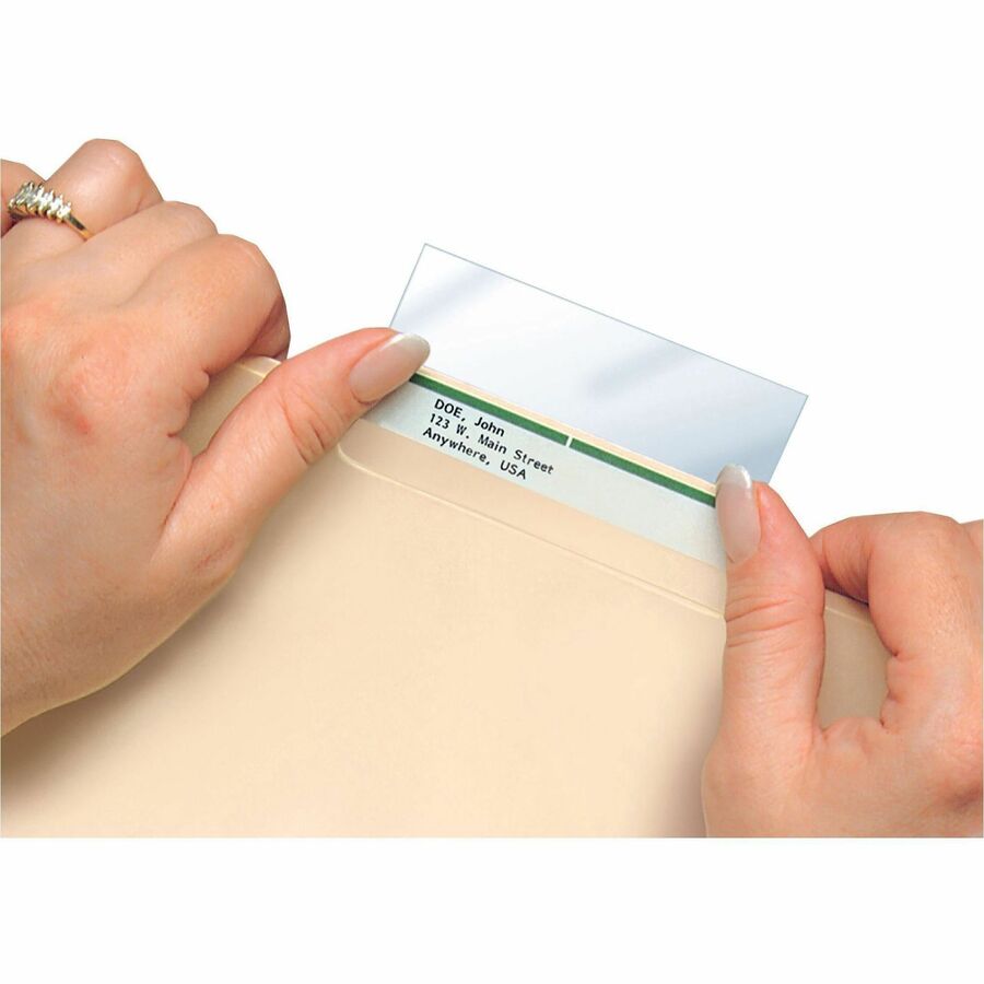 Image of Tabbies® Self Adhesive Label/File Protectors,3-1/2"x2",500/BX,CL