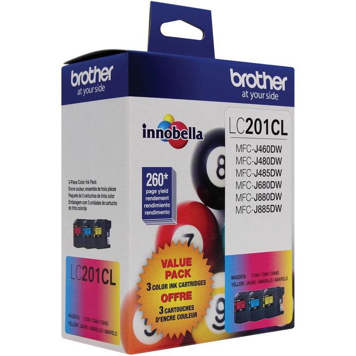 Image of Brother Innobella LC201BK LC201 Ink Cartridge, 260 Pages, 1 Each