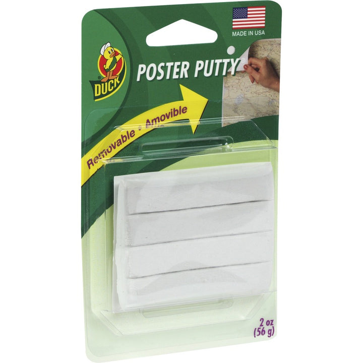 Image of Duck Brand PTY2CT Poster Mounting Putty, White, For Poster, Chart, Decoration, 4/Pack, 12 / Carton