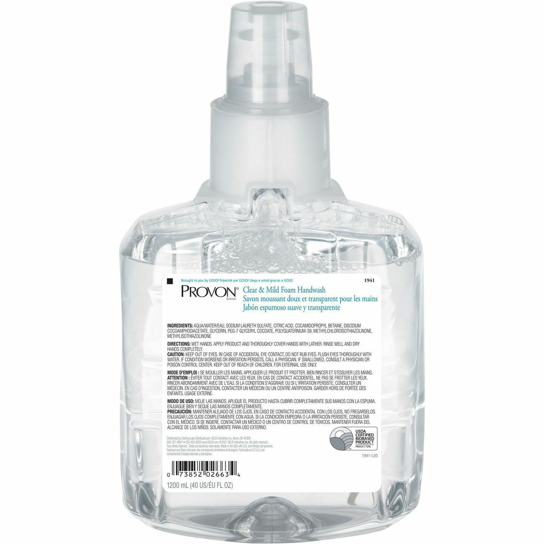 Image of GOJO® Foam Handwash, Clear And Mild, 1200 ml/Refill, 2/CT, CL