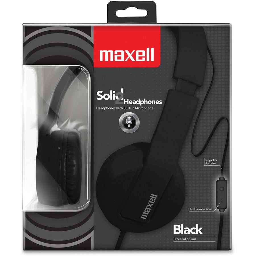 Image of Maxell® Maxwell Solid2 Headphones, Black
